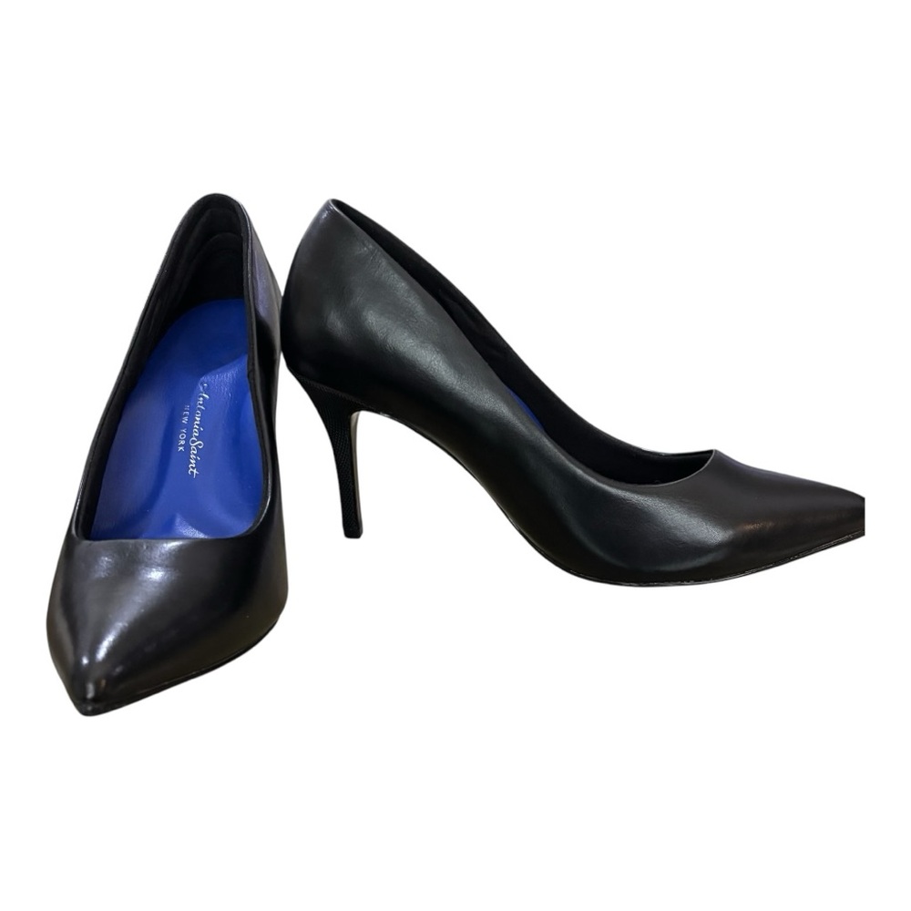 Black Women's Pumps Comfortable High Heels Handmade Antonia Saint NY Size 9